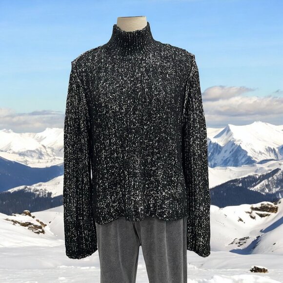 Steve Madden Chunky Knit Turtleneck Sweater XL Lounge Cozy Soft Basic Winter NWT - Picture 1 of 12